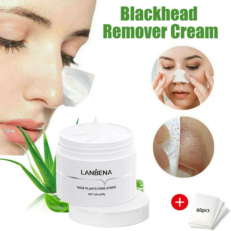 Маска-полоска для очищения кожи носа LANBENA, маска для удаления угрей, полоска для очищения пор, пилинг, лечение акне, глубокое очищение кожи и уход, Корея