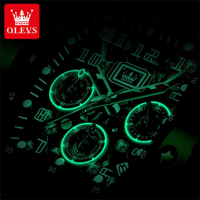 OLEVS tarcza w kształcie Tonneau dla mężczyzn luksusowa marka zegarek z kalendarzem świecąca zegarki wodoodporne męska kwarcowy zegarek na rękę Homme męski prezent