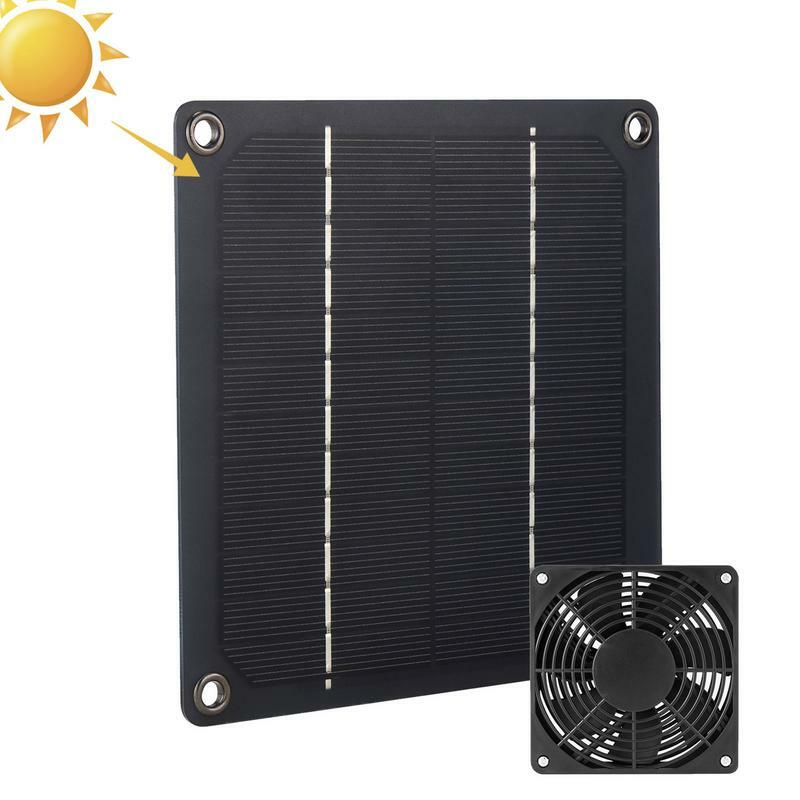 Solar betriebener Abluft ventilator Wasserdichter und langlebiger Solar-Lüfter Einfach zu bedienender USB-Solar-Mini-Abluft ventilator mit DIY-Luft