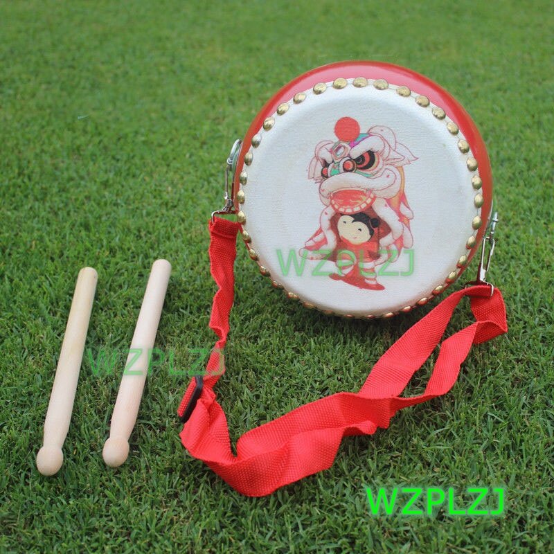 Costume de danse tambour Gong pour enfants, cymbales pour garçons et filles, performance de fête, sport, carnaval, scène, Chine, 14 po, enfant de 5 à 12 ans, vente