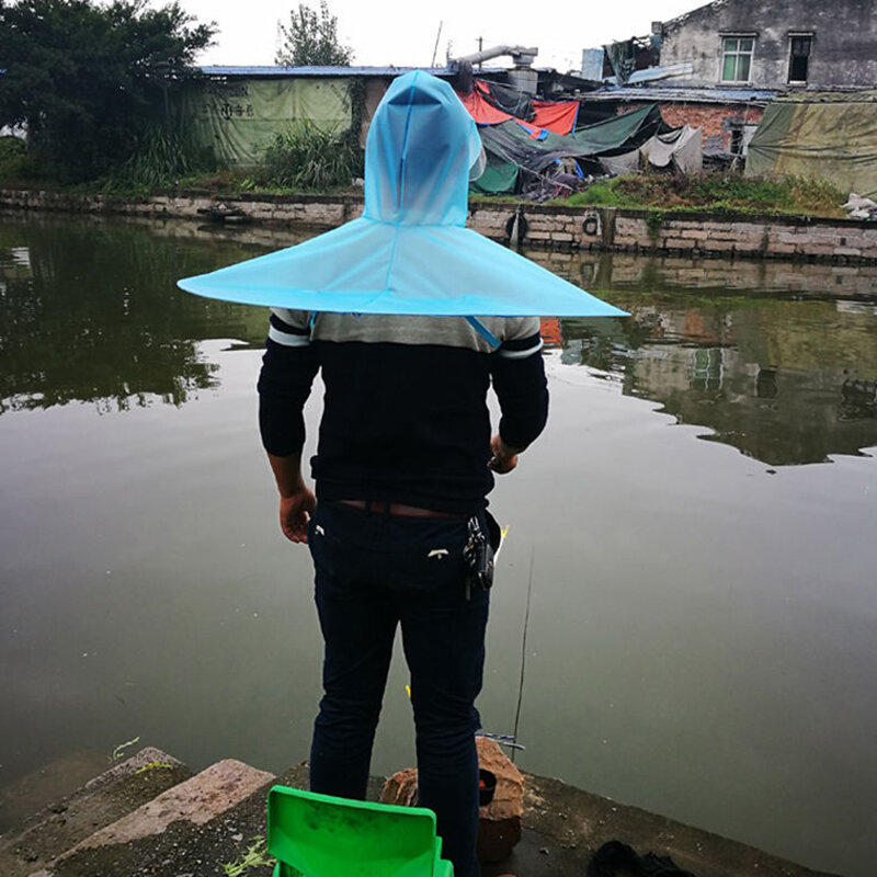 Outdoor Foldable Umbrella Hat Anti-Rain Anti-Sun Head-Mounted Headwear Sun Cap Camping Shade Umbrella Hat Fishing Equipment
