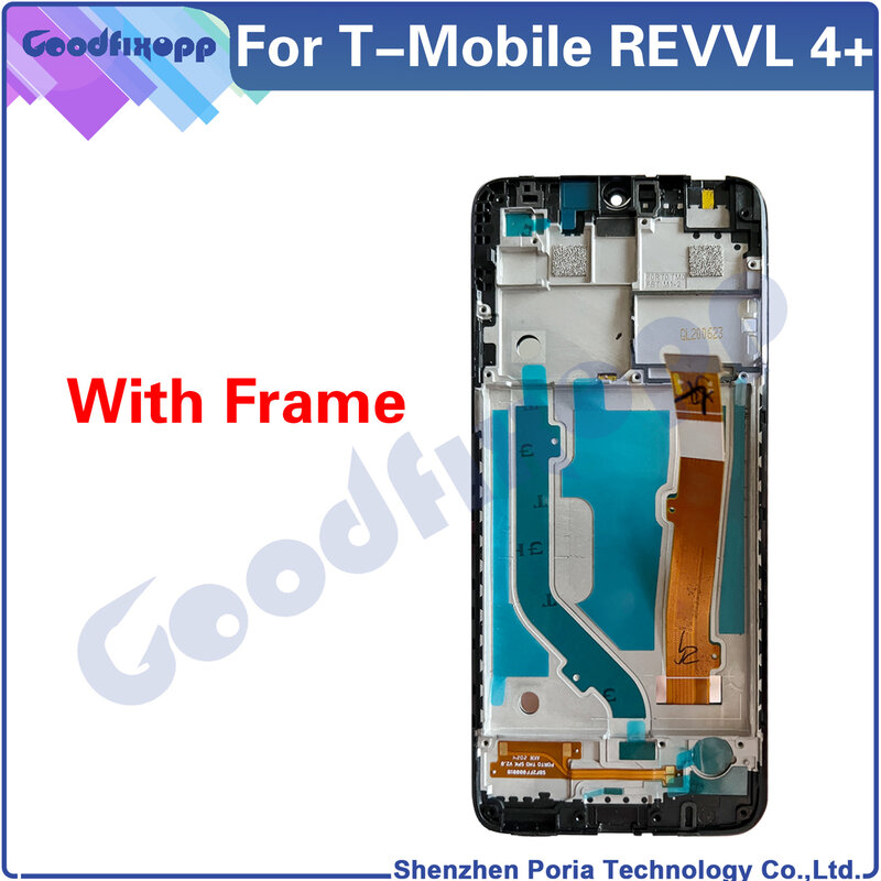 อะไหล่ชิ้นส่วนประกอบดิจิไทเซอร์จอแสดงผล LCD แบบสัมผัสหน้าจอสำหรับ T-Mobile revl 4 + 5062 5062W 5062Z 4 PLUS