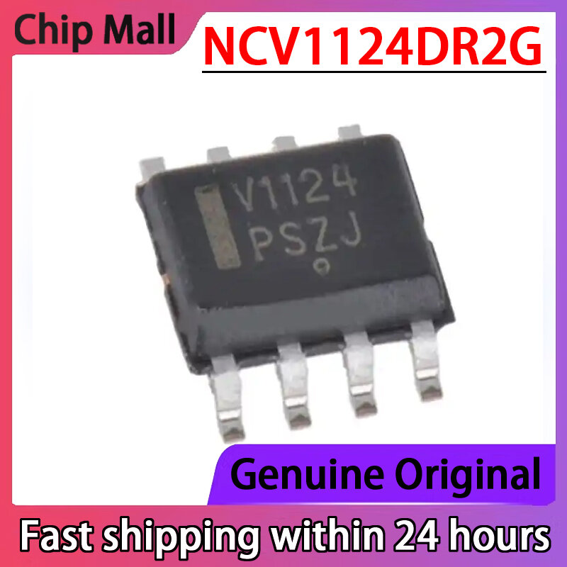 5PCS Original NCV1124DR2G Screen Printed V1124 SOP8 Dual Comparator Sensor Interface in Stock