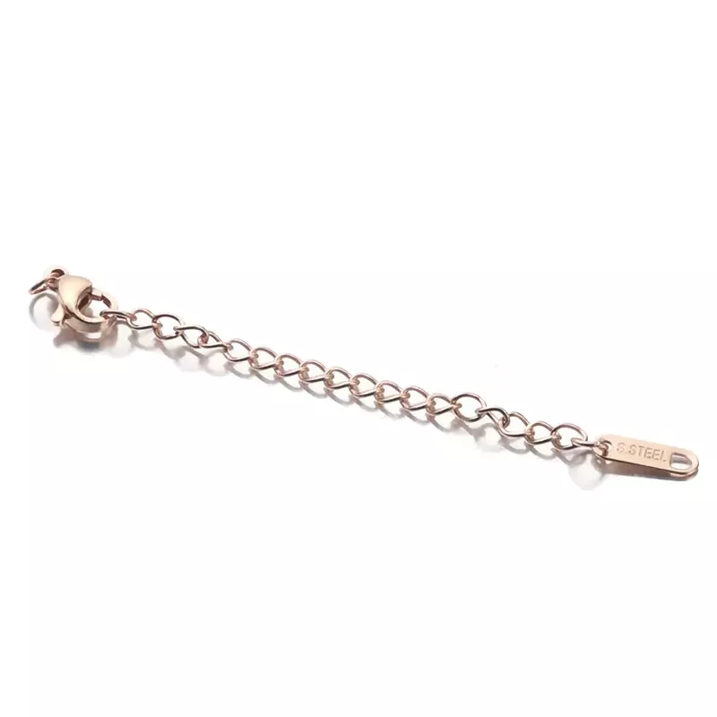 10 pz/lotto in acciaio inox estensione estesa coda catena aragosta catenacci connettore gioielli fai da te fare risultati collana braccialetto