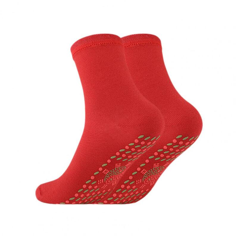 Unisex Self Heating Socks Women Men Lightweight Medium Length Socks Wormwood Therapy Tourmaline Socks Sports