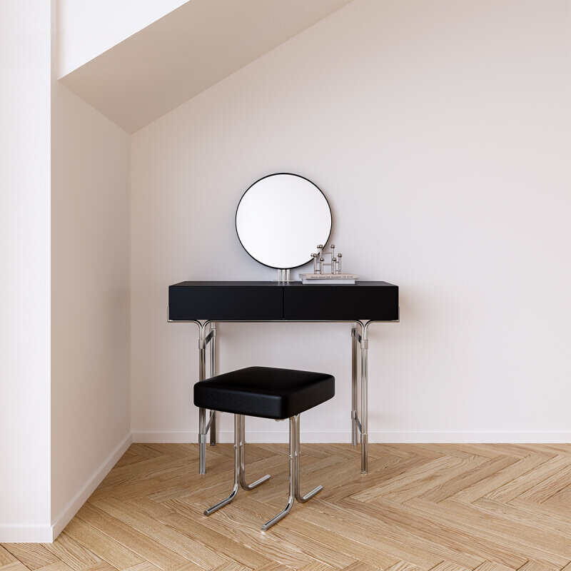 Personalizzato: Nordic modern light luxury Bauhaus style simple metal style designer modern home bedroom dresser toletta