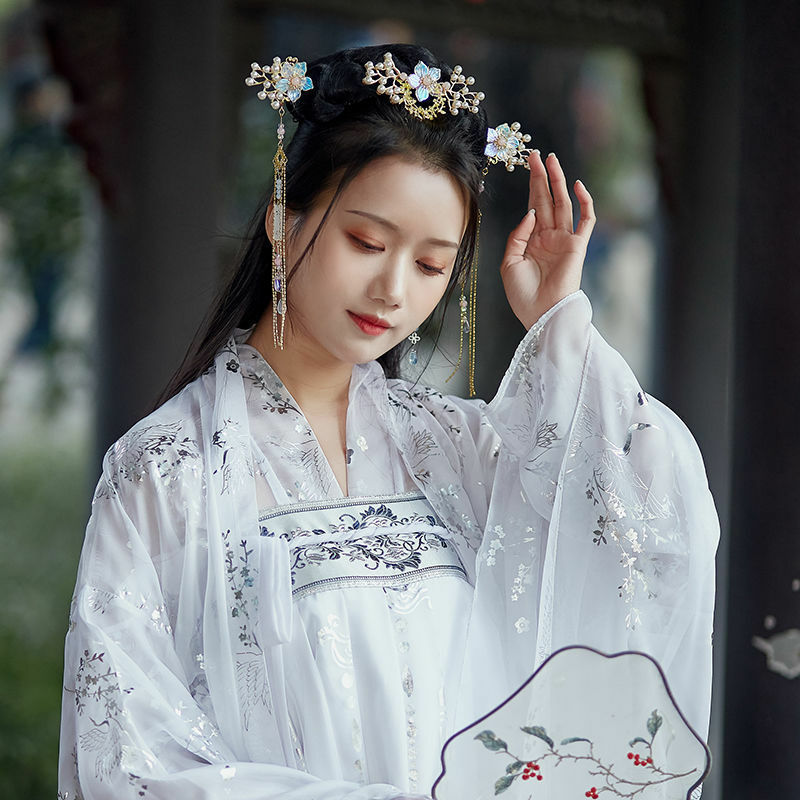 Костюм Хань, женское студенческое Старинное платье, длинная сказочная юбка длиной груди, Оригинальная одежда с надписью super fairy