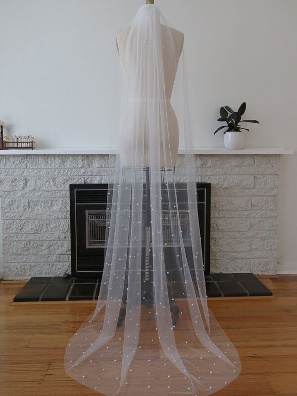 トップクイーン-結婚式のためのビーズのブライダルガウン,3m,アイボリーv176の純粋な長さのブライダルアクセサリー,ソフトブライダルスタイル