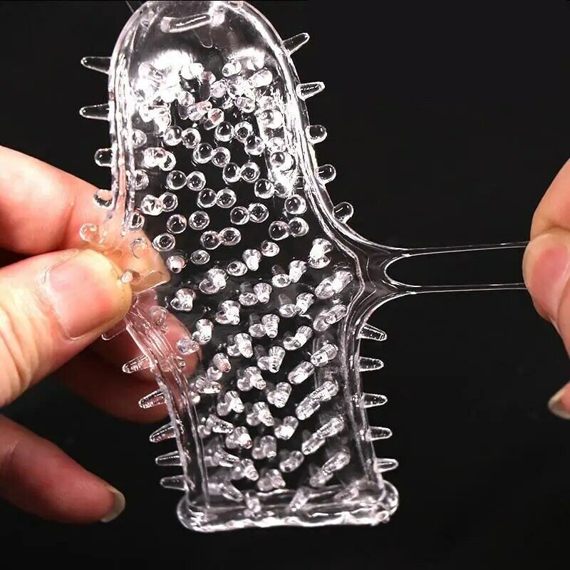 Erwachsene Penis Hülse Wiederverwendbare Kondome Sex Spielzeug für Männer Verzögerung Ejakulation G Spot Stimulation Sicherer Empfängnisverhütung Cock Ring Extender