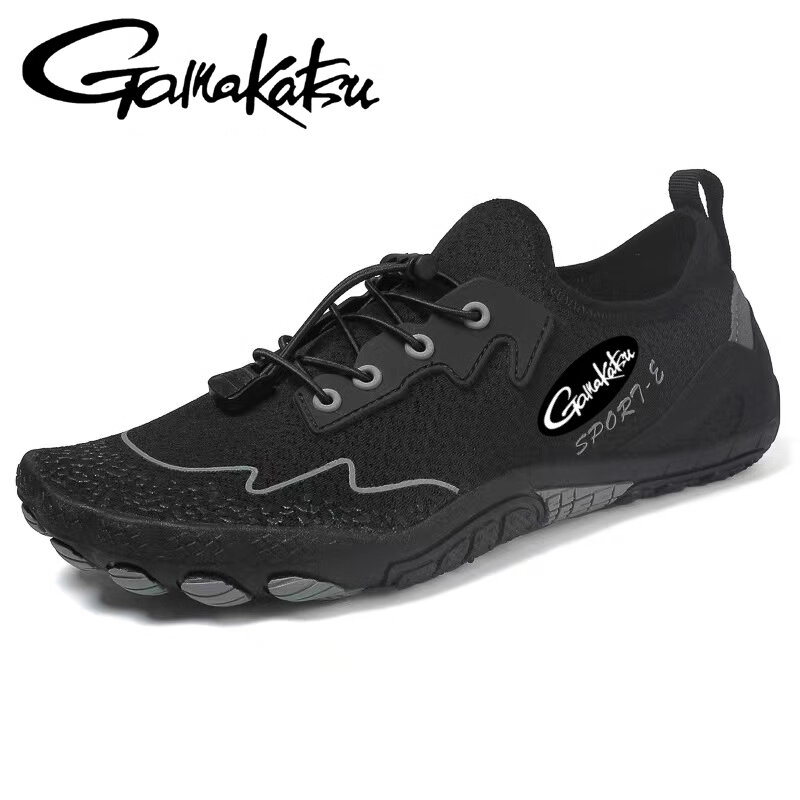 Gamakatsu-zapatos de pesca antideslizantes para hombre, calzado de goma suave, ligero, secado rápido, para exteriores, 2024