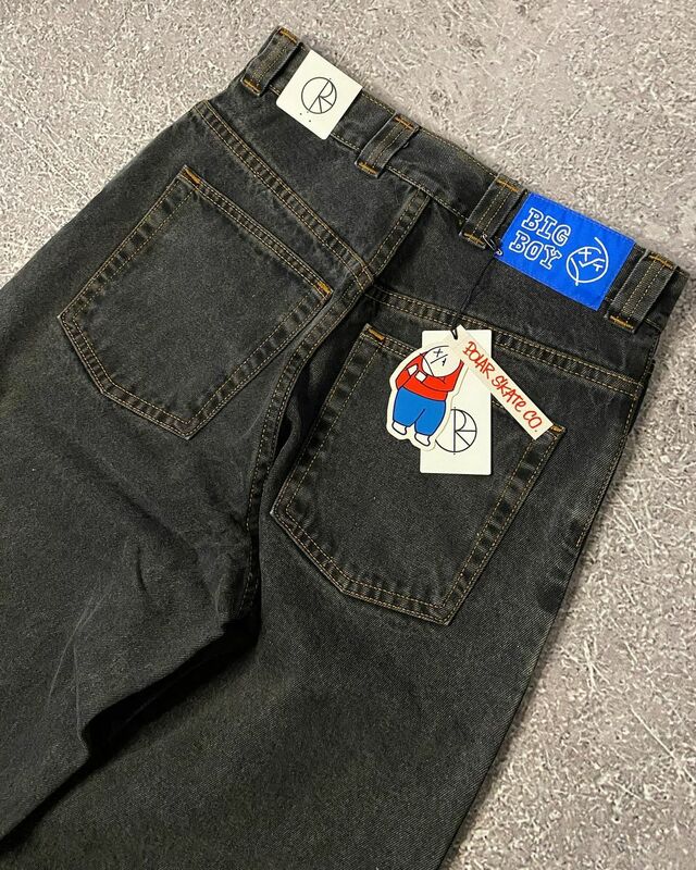 Y2K Big Boy Jeans Women New Harajuku Hip Hop Cartoon Graphic Embroidery Baggy Jeans Pants High Waist Wide Leg Trouser Streetwear