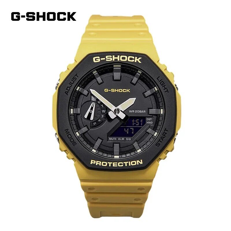 Zegarek męski G-SHOCK GA2100 modny Casual wielofunkcyjny sportowy odporny na wstrząsy Dial LED podwójny wyświetlacz męski zegarek kwarcowy