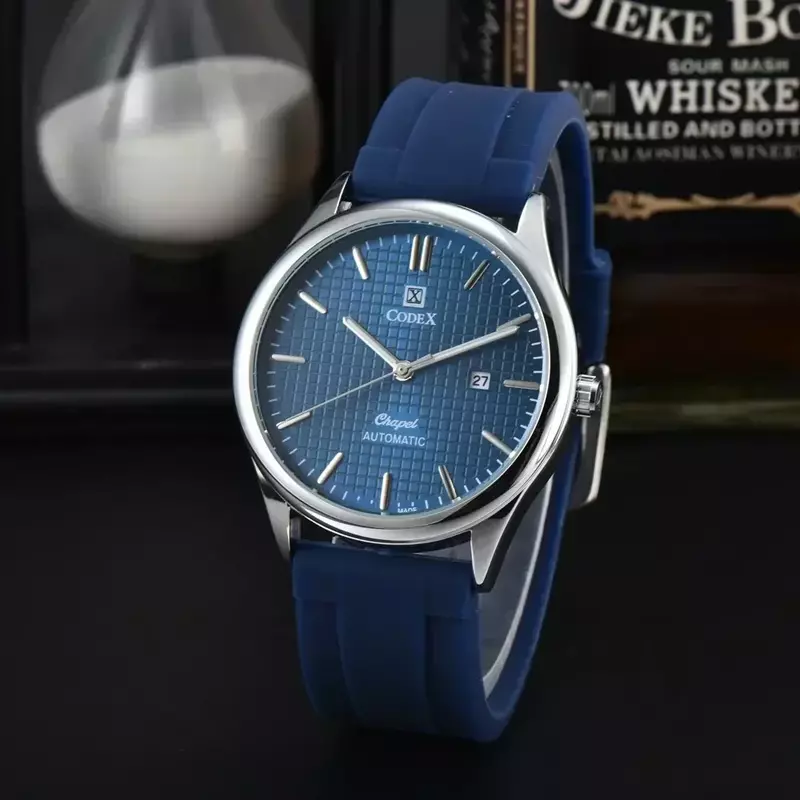 Najlepsze zegarki z kodeksem męskie automatyczne zegarki sportowe z datą luksusowa tarcza czasu zegarek biznesowy kwarcowy męskie zegary AAA