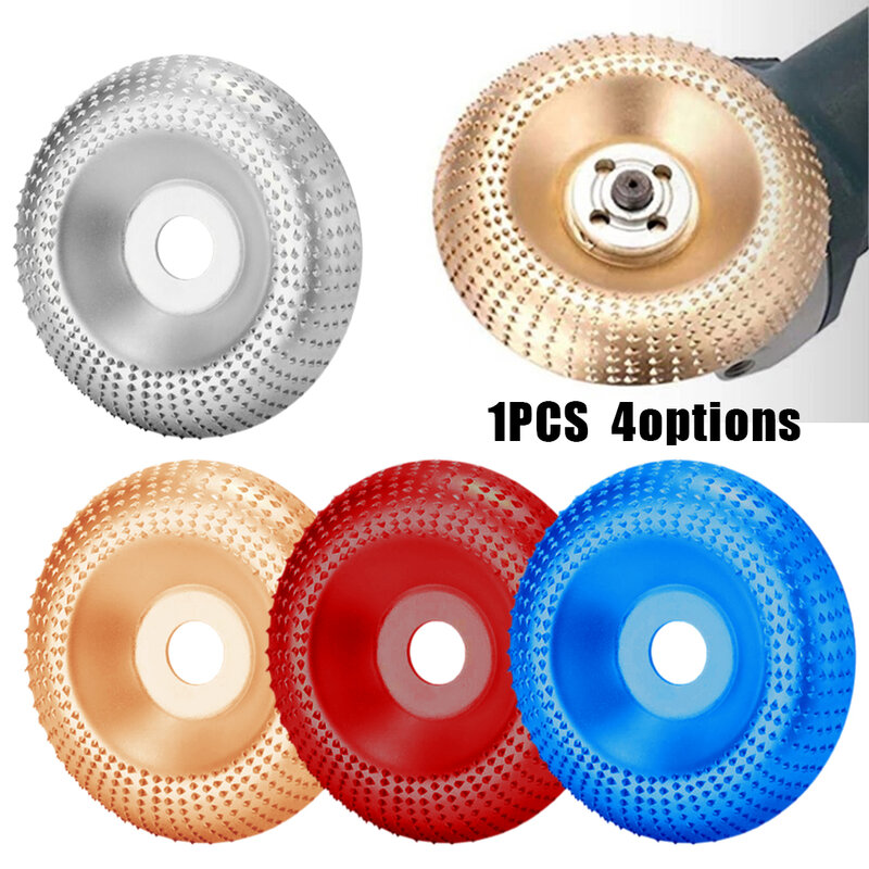 Abrasive Tool 4In Grinding Wood Shaping Wheel Wood Carving Disc With 22mm Arbor For Polish Woodworking Tools