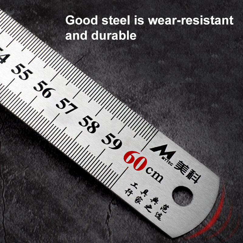 Precision Measuring Tool Double Side Stainless Steel Straight Ruler Measuring Tools Centimeter Inches Scale Ruler Metric Rule