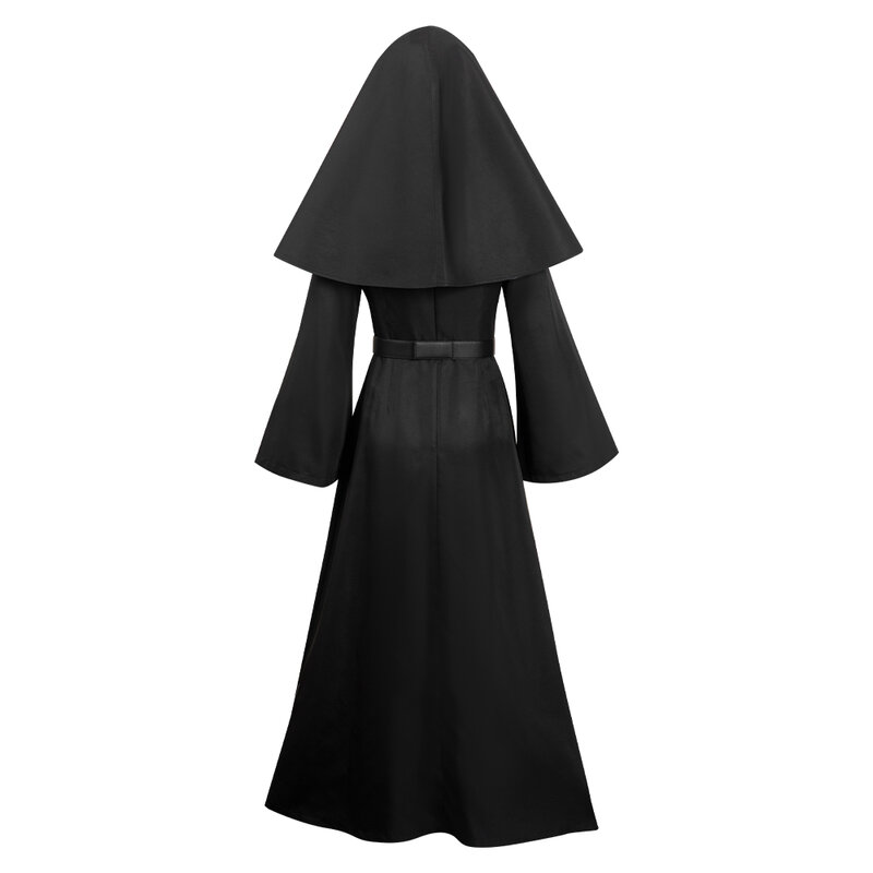 Die Nonne Cosplay Kostüm Kleid Kopf bedeckung Maske erwachsene Frauen Mädchen Kleidung Outfits Fantasia Halloween Karneval Party Verkleidung Anzug