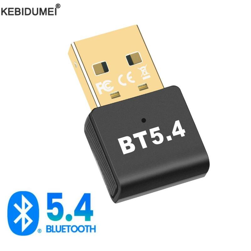Adaptador USB Bluetooth 5.3 para PC, Dongle, Mouse Sem Fio, Keyborad, Música, Receptor de Áudio, Transmissor