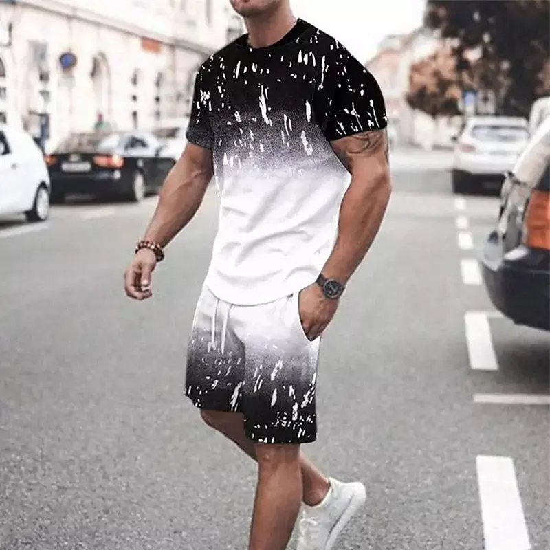 T-shirt impressa 3D digital para homens, roupas domésticas, roupas casuais, Corta Dustin, España