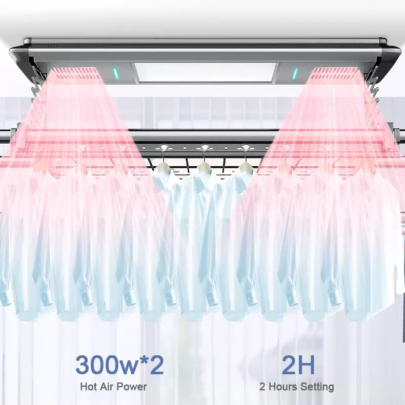 Многофункциональная электрическая подъемная вешалка с дистанционным управлением для стирки, электрическая автоматическая складная вешалка для сушки одежды, 2024