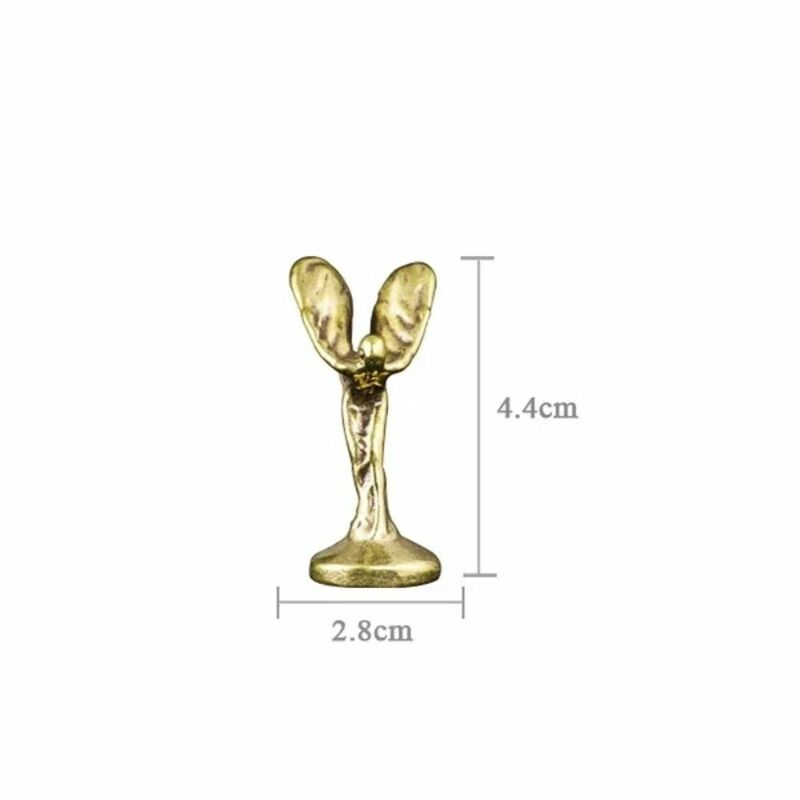 Trofeo in bronzo fatto a mano premi statua ornamenti retrò Little Golden Man Cup Desktop Decor souvenir artigianali piccola figurina in bronzo