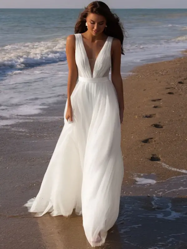 Elegante vestido de praia feminino, Vestidos de noiva para mulheres, Festa de casamento, Robe para noiva, Pedido Adequado, Formatura, 2024