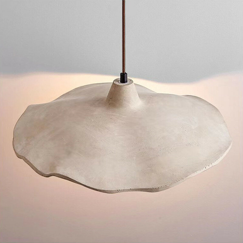 Nordic modern simple concrete chandelier personalized decoration retro restaurant Japanese wabi-sabi style lighting