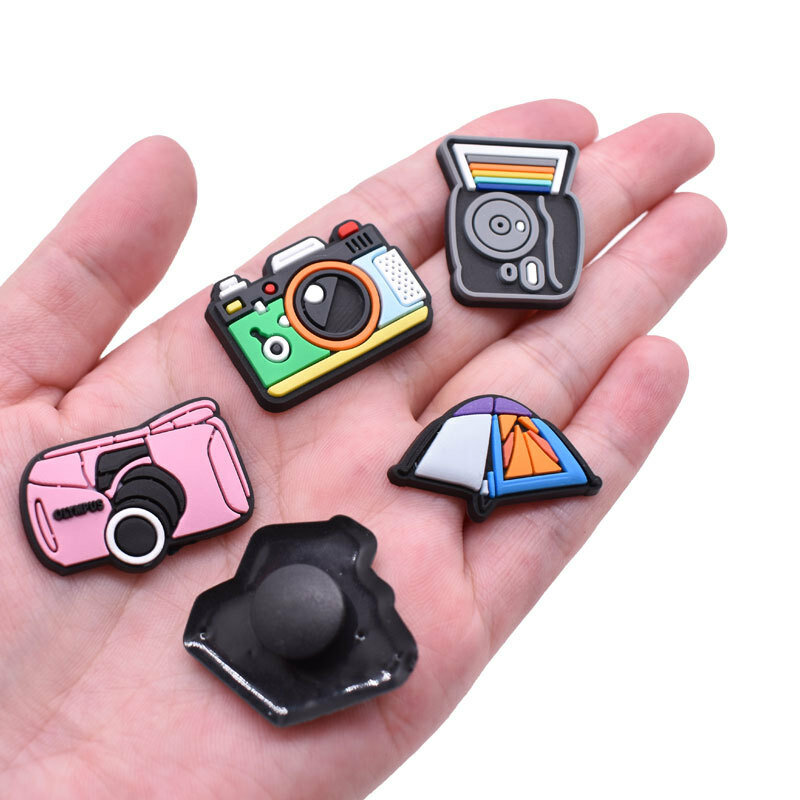 out-door tool camera film charactors tent shoe charms decor accessories buckles for clog pins dress bag DIY man unisex gift