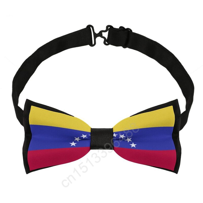Neue Polyester Venezuela Flagge Fliege für Männer Mode lässig Männer Fliege Krawatte Krawatte Krawatte für Hochzeits feier Anzüge Krawatte