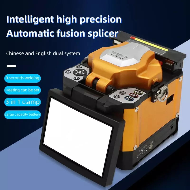 Fibra óptica Fusion Splicer, Splicing A-86s, Signal Fire, Splicing Machine, 2023, Novo