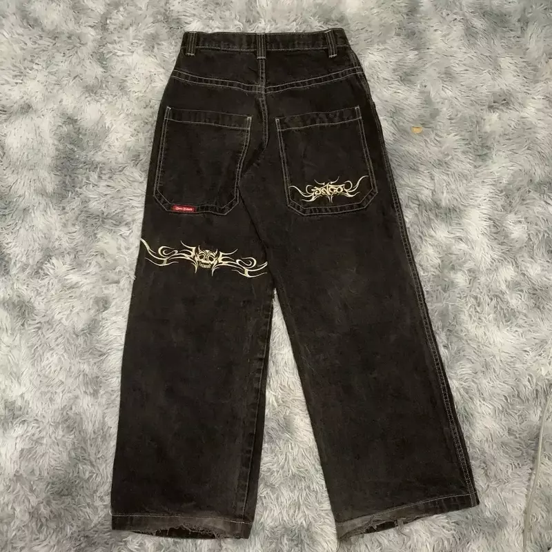 JNCO Y2K Baggy Jeans Men Vintage Embroidered High Quality Jeans Hip Hop Goth Streetwear Harajuku Men Women Casual Wide Leg Jeans
