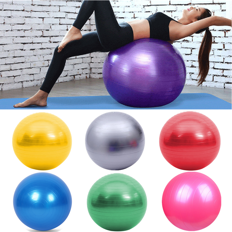 Bola Yoga bola kebugaran olahraga Pilates burung Fitball latihan latihan latihan bola pijat Gym bola 45cm