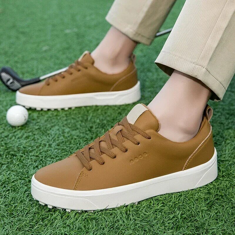 Sapatos de golfe profissional para homens, golfe veste peso leve, golfistas tênis