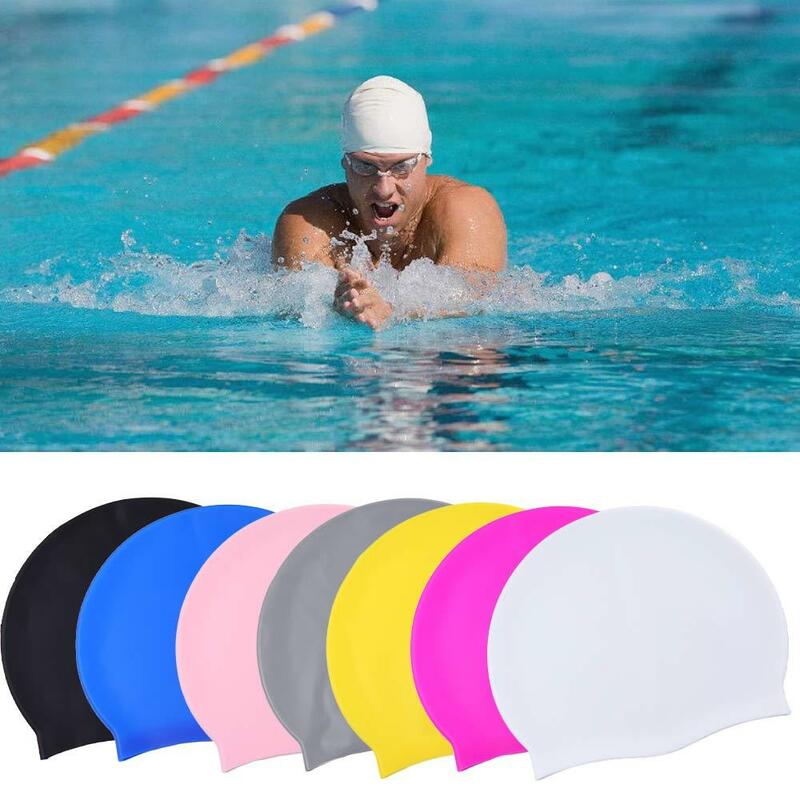 Wysoki elastyczny sportowy wodoodporny akcesoria sportowe sprzęt pływacki czepek pływacki kąpielowy kapelusz do nurkowania czepki kąpielowe basen kąpielowy kapelusz
