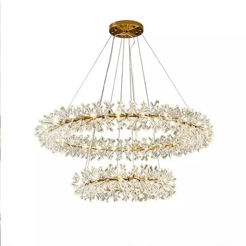 Nuovo lampadario a soffitto con fiore di cristallo Led illuminazione per interni di lusso decorazione per la casa per soggiorno camera da letto ristorante lampadina G4