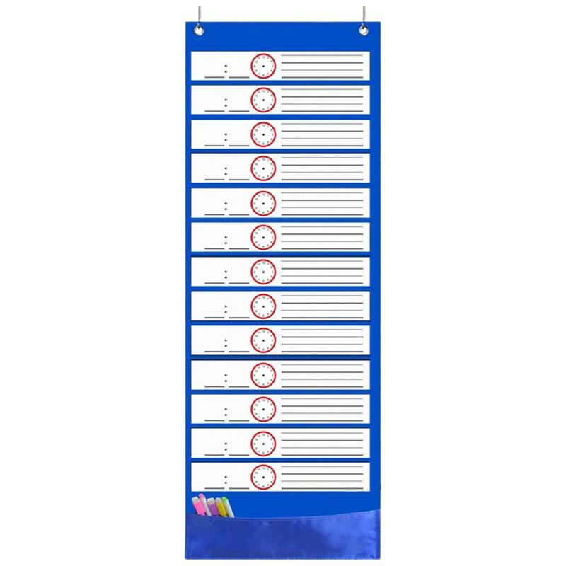 Work Study Pocket Chart Daily Schedule Pocket Chart Education Schedule Card For Classroom School Home Office