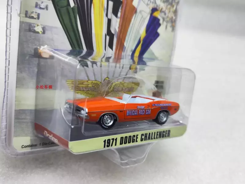 Coche de juguete de aleación de Metal fundido a presión para colección de regalos, modelo Dodge Challenger W1357, 1:64, 1971