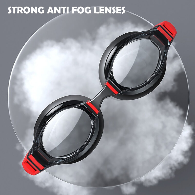Gafas de natación para miopía para adultos y niños, lentes ópticas HD antivaho, impermeables, dioptrías-2,0 ~-7,0