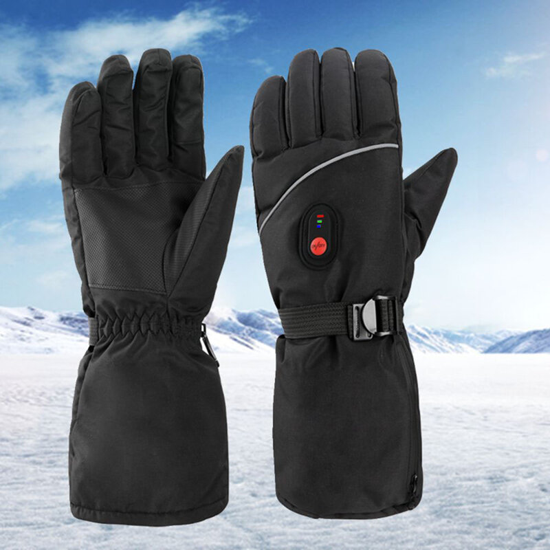 Guantes cálidos de equitación de esquí al aire libre, antideslizantes, guantes cálidos constantes para mujeres y hombres