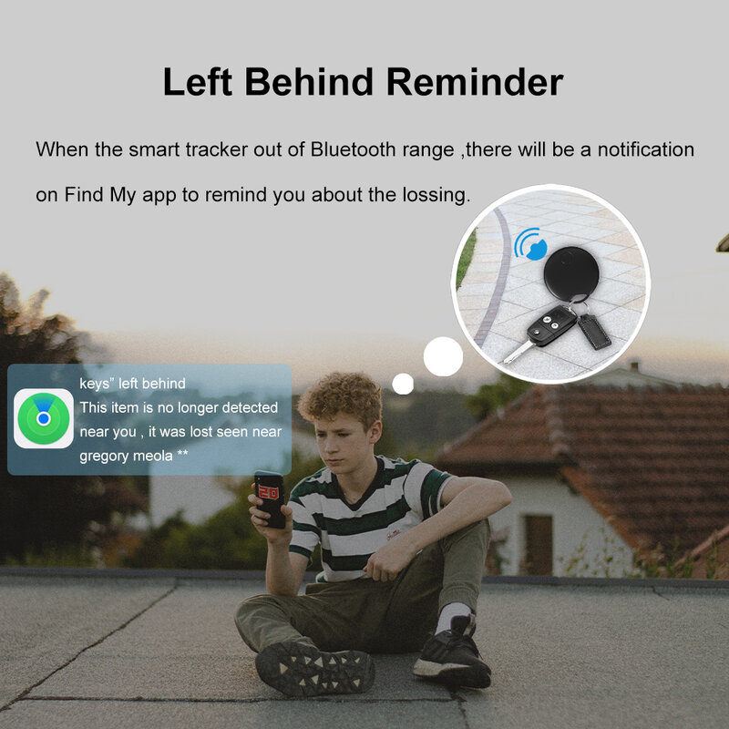 Rastreador Bluetooth para Apple Find, Rastreamento Inteligente, Meu App Longe, Alternativa para Apple Air Tag, Encontrar Lost Keys Finder