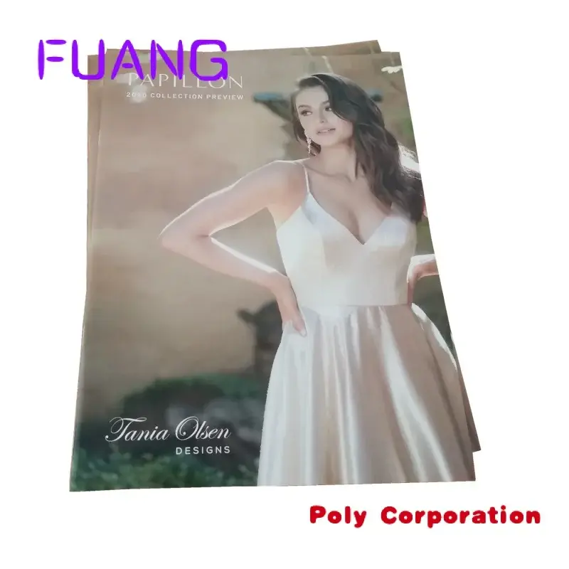Custom  custom perfect  hard cover full color fashion magazine / catalogue  printing service factory