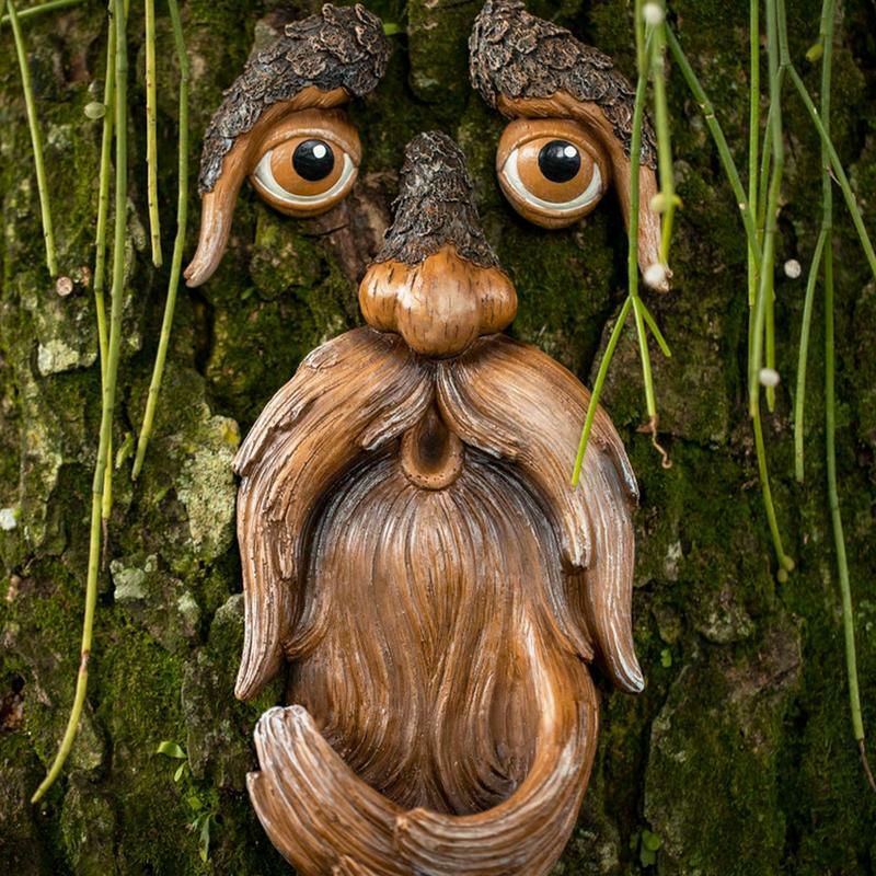 Original árvore monstro pássaro alimentador árvore de páscoa decoração do jardim gramado decoração ao ar livre e interior resina artesanato criativo conjunto