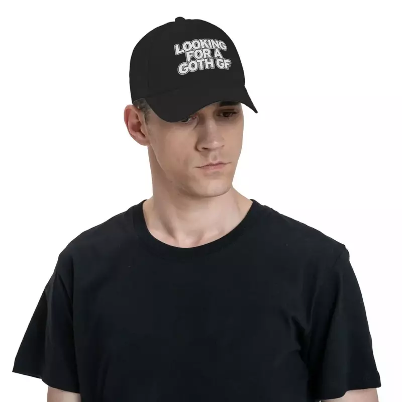 Goth GF Baseball Cap, chapéu de sol, protetor solar ícone, desgaste do golfe, chapéu feminino, novo