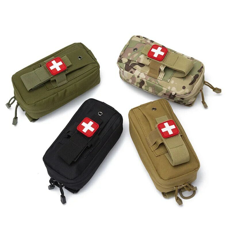 Portable First Aid Kit Nylon Tactical MOLLE Tactical Medical Bag Storage Accessories Waist Pack Military Hunting Hanging Bag