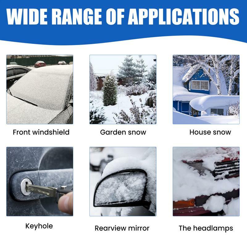 Espray de revestimiento hidrofóbico de vidrio para coche, Deicer de eliminación de nieve impermeable para parabrisas de coche, 100ml, Invierno