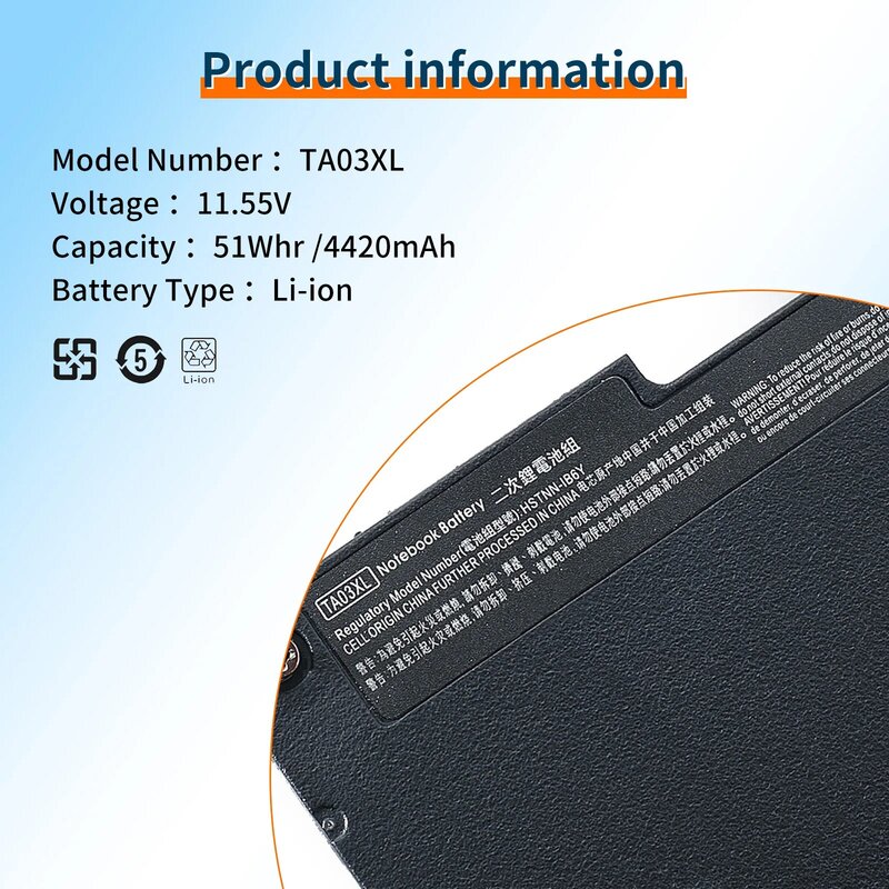 Аккумулятор для ноутбука BVBH TA03XL 854108-850 CS03XL, аккумулятор для HP 840 G4 EliteBook 755 G4 840 848 G4 850 G4 серии ZBook 14U 15U