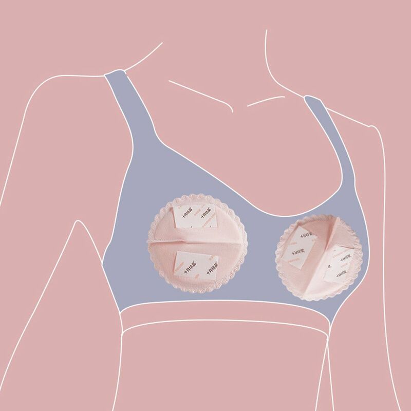 Berpori antibocor susu untuk Ibu Suster sisipan bentuk kerang bantalan cangkir dada sisipan Bra payudara