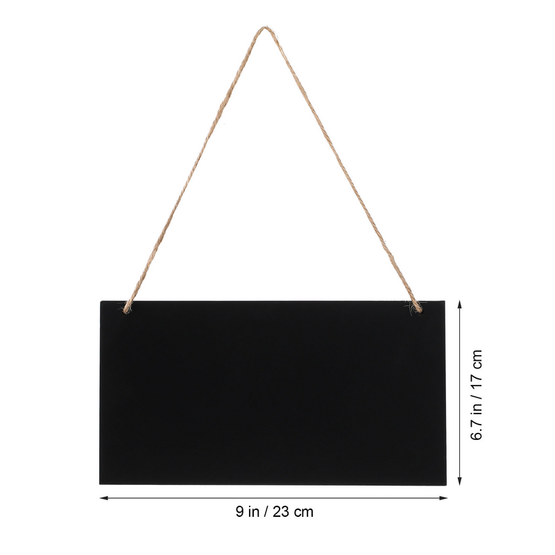 กระดานดำสี่เหลี่ยมผืนผ้ากระดานอย่างสร้างสรรค์แบบแขวนกระดานดำป้ายต้อนรับบอร์ด DIY สำหรับบ้านและโรงแรม