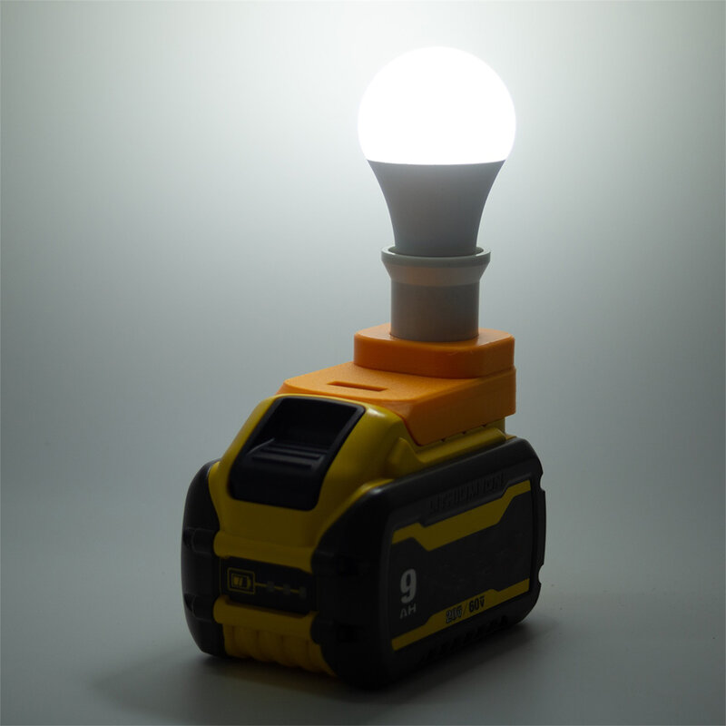 Беспроводная портативная лампа E27 для Dewalt 18 в, литий-ионная батарея
