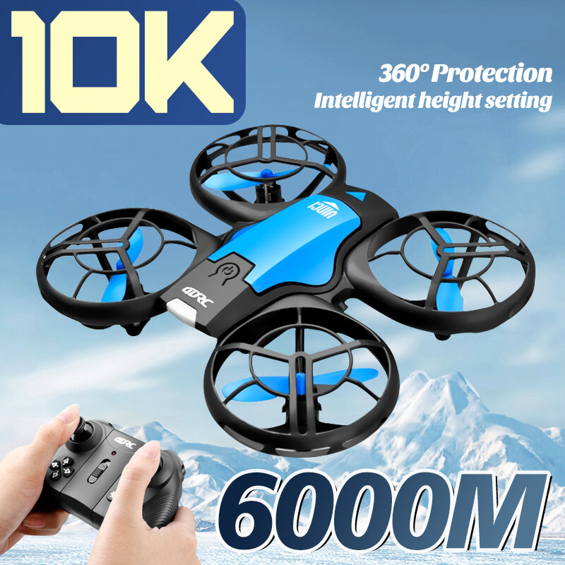 Nowy Mini dron V8 10K kamera HD wysokość trzymać Wifi składany Quadcopter 6000 M zabawki zdalnie sterowane na prezenty dla dzieci