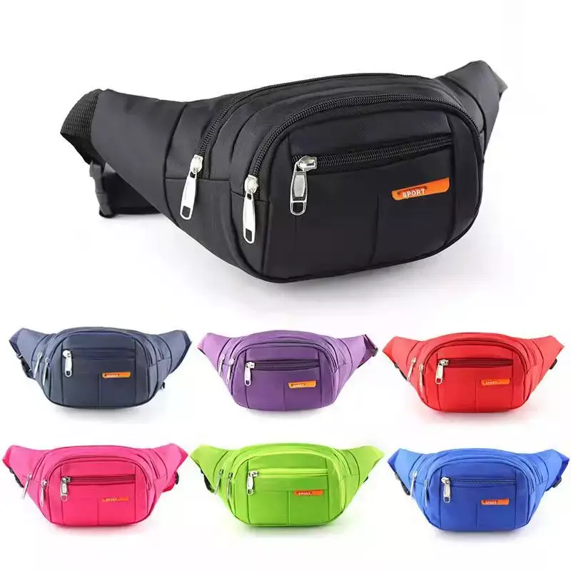 Waterproof Waist Pack Women Sports Running Waist Bag For Men Mobile Phone Holder Belt Bag Gym Fitness Travel Pouch Chest Bags